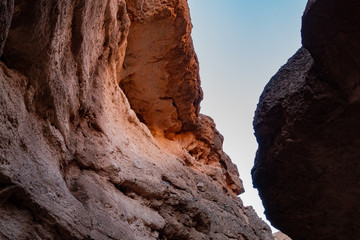 Hiking in the White Owl Canyon of Lake Mead National Recreation Area