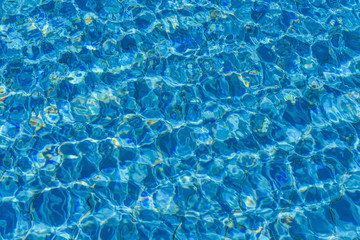Background of the turquoise water in swimming pool