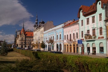 Buildings in the city center Cluj Napoca, Kolozsvar, Klausenburg, Transylvania, Romania