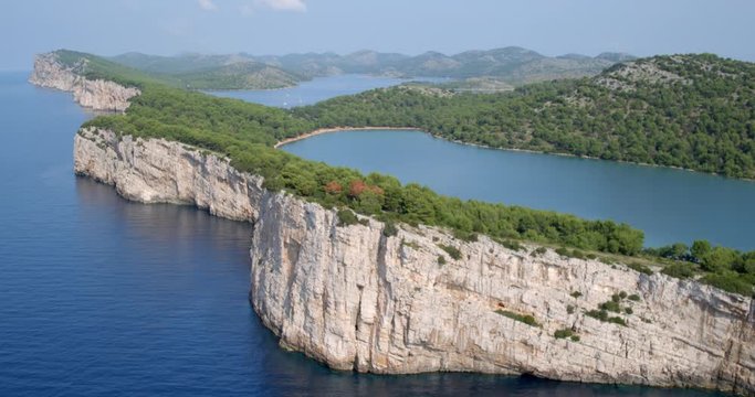  Aerial scene of Telascica Nature Park, Adriatic Sea, Istria, Croatia  07