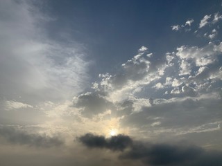 Fototapeta premium dramatic sky with clouds