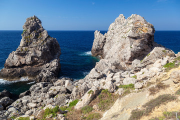 Fototapeta na wymiar Remote island of Palagruza in Croatian Adriatic