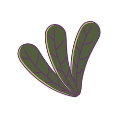 green leaves foliage natural icon