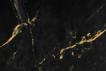 Black and gold marble texture design for cover book or brochure, poster, wallpaper background or...