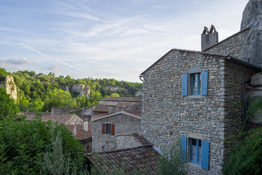 Image of the village of Labeaume, Ardèche, France