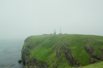 Fototapeta na wymiar lighthouse (kuril islands)
