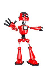 Fototapeta premium robot cartoon saying it was not me