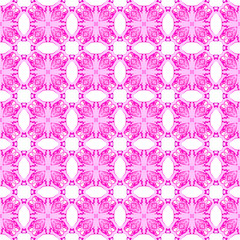 Pink geometric seamless pattern. Hand drawn waterc