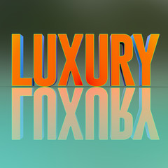 3d word banner made for advertising. 3d rendering - illustration