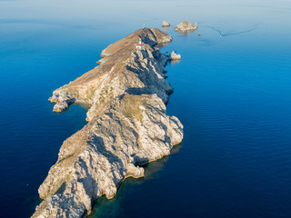 Remote island of Palagruža in Croatian Adriatic