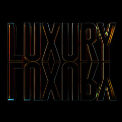 3d word banner made for advertising. 3d rendering - illustration