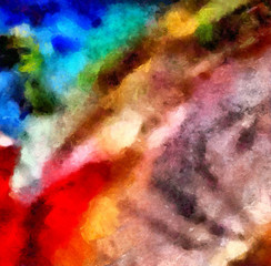 Obraz na płótnie Canvas Grunge close up oil painting background. Simple design pattern. Drawn texture. Graphic template for wallpaper or different digital products creation. Macro paint strokes.