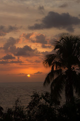 Fototapeta na wymiar sunset in puerto rico