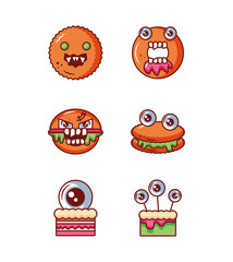 bundle halloween with set icons