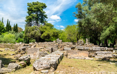 Fototapeta na wymiar Archaeological Site of Olympia in Greece