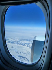 Fototapeta premium sky view from airplane window