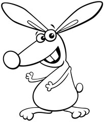 rabbit or bunny cartoon coloring book