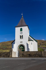 Fototapeta na wymiar Faroese church