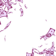 European Union Euro notes falling. Messy EUR bills