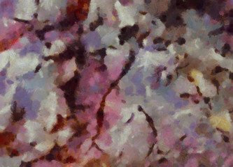 Naklejka premium Abstract art painted texture background. Textured oil strokes and splashes on canvas. Simple creativity pattern for design. Close up macro palette in mixed colors. Original grunge backdrop.