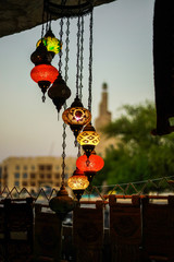 chinese lantern in the city