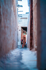narrow street in old town