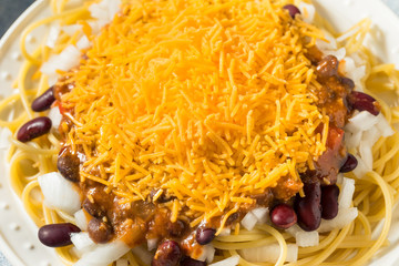 Homemade Cincinnati Chili Spaghetti