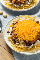 Homemade Cincinnati Chili Spaghetti