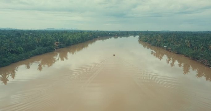 Aerial drone tour of Kampot and Kep in Cambodia