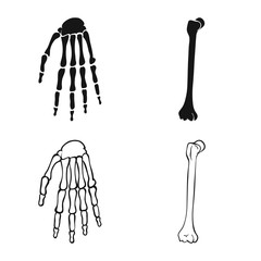 Vector illustration of medicine and clinic logo. Collection of medicine and medical vector icon for stock.