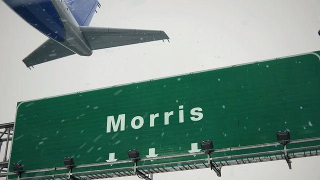Airplane Takeoff Morris in Christmas
