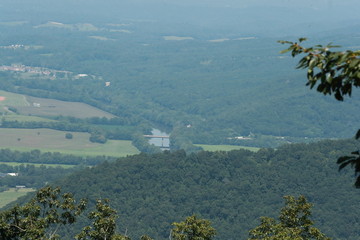 View from a top overlooking the Buchanan County Virginia
