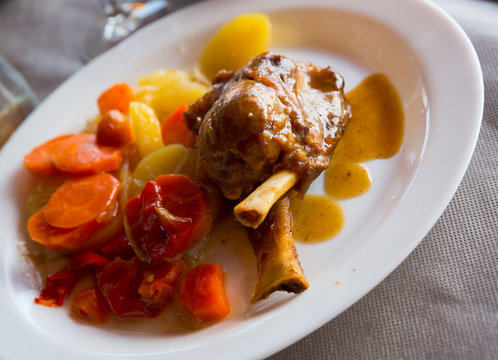 Tasty spanish dish Codillo