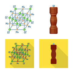 Isolated object of cooking and sea logo. Set of cooking and baking stock symbol for web.