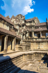 Obraz premium Ancient temple complex Angkor Wat, Siem Reap, Cambodia.