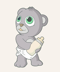 Adorable bear illustration
