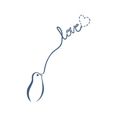 bird and love message