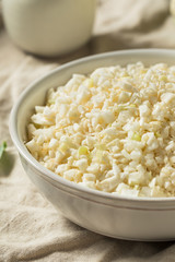 Homemade Organic Raw Cauliflower Rice