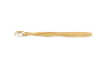 Eco friendly wooden bamboo Toothbrush isolated