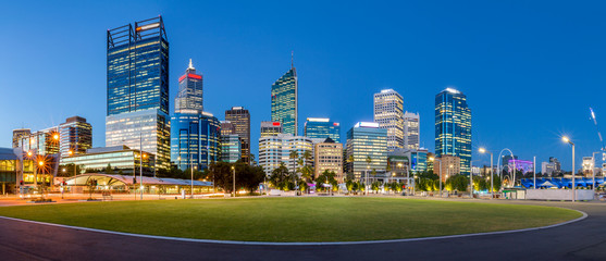 Cityscape of Perth WA from Elizabeth Quay