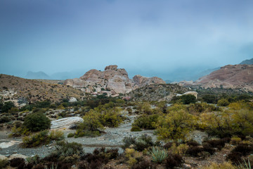 Rainy Red Rock