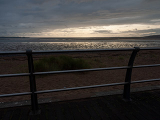 Fototapeta na wymiar Llanelli beach south wales sky scene outside landscape beauty
