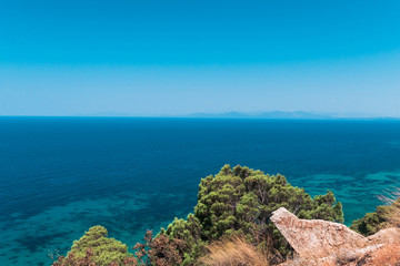 Fototapeta premium Most beautiful beaches of Greece series - Porto Katsiki in Lefkada. Ionian islands