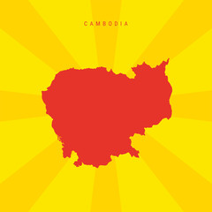 Cambodia Vector Map