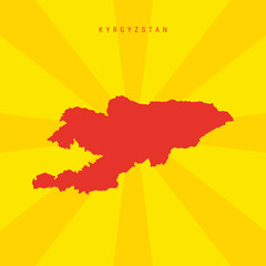 Kyrgyzstan Vector Map