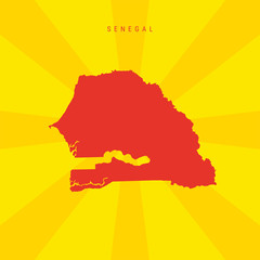 Senegal Vector Map