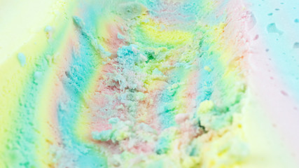 Ice cream Rainbow colorful surface, Food concept Blank for design.