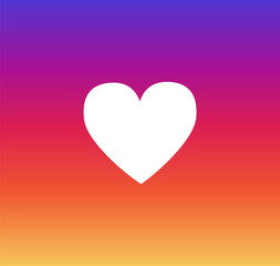 Heart instagram gradient  vector background