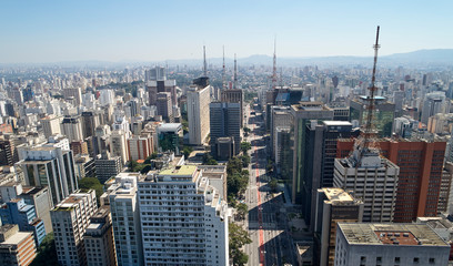 Avenida Paulista (Paulista avenue), Sao Paulo city, Brazil.