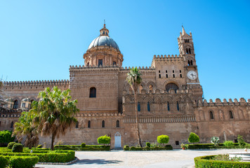 Cathedral of the Assumption of the Virgin Mary in Palermo on the Italian island of Sicily.
